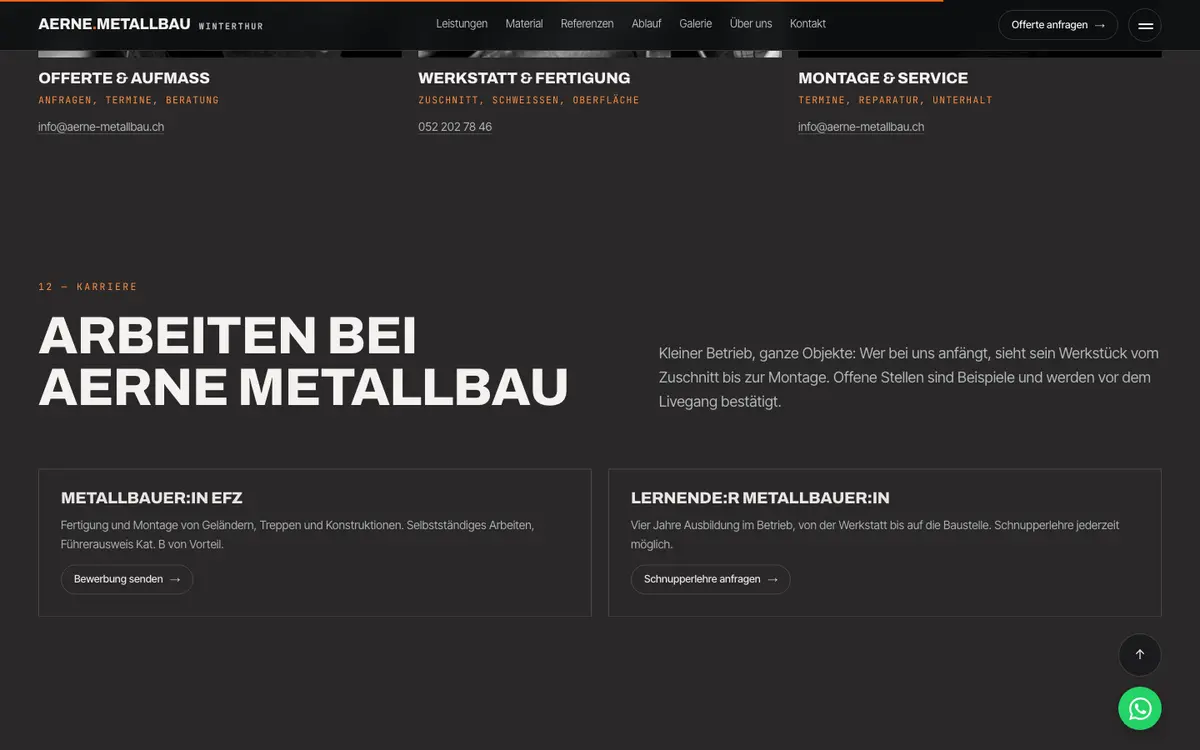 Metallbau — sekcija 4