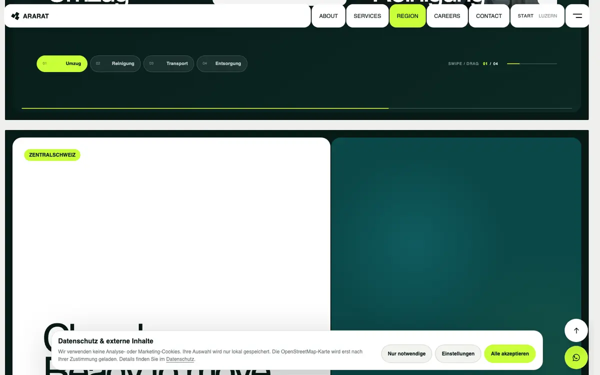 Umzug Pro — sekcija 2