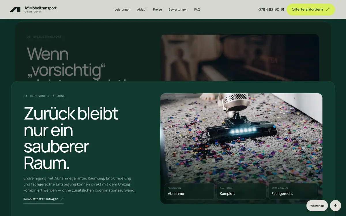 Möbeltransport — sekcija 3