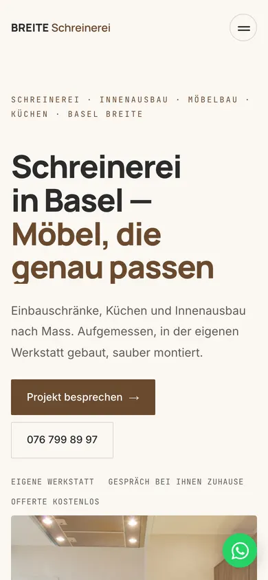 Innenausbau — mobilni prikaz