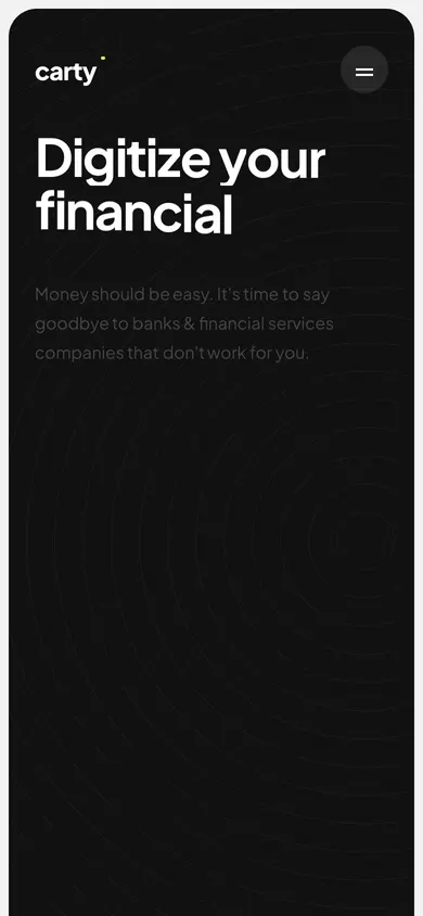 Fintech App — mobilni prikaz