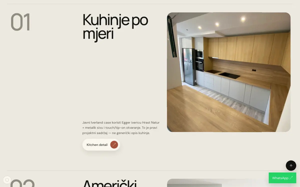Furniture Export — sekcija 1