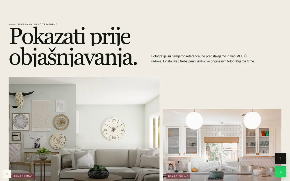 Namještaj po mjeri — sekcija 2