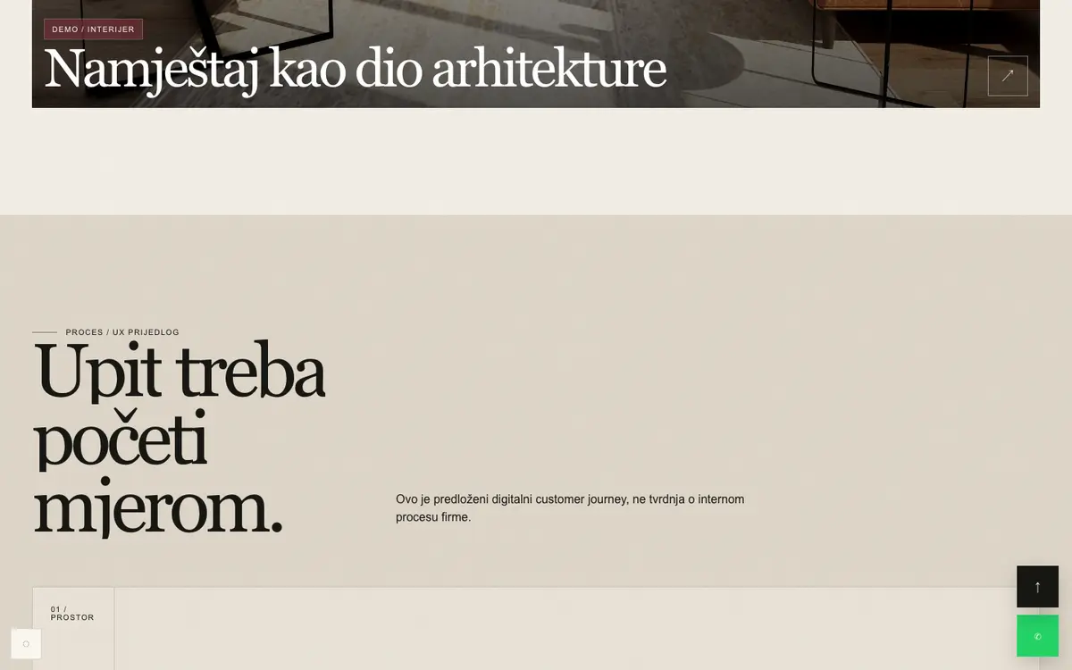 Namještaj po mjeri — sekcija 3