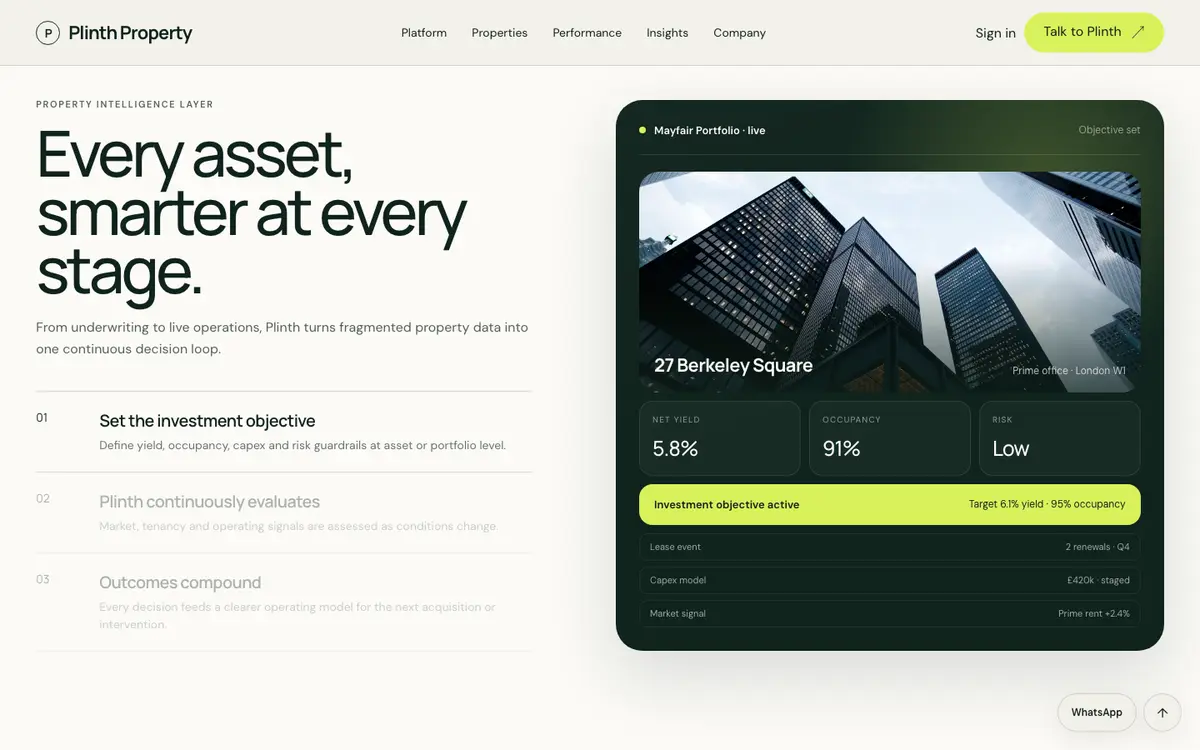 Estate Intelligence — sekcija 1