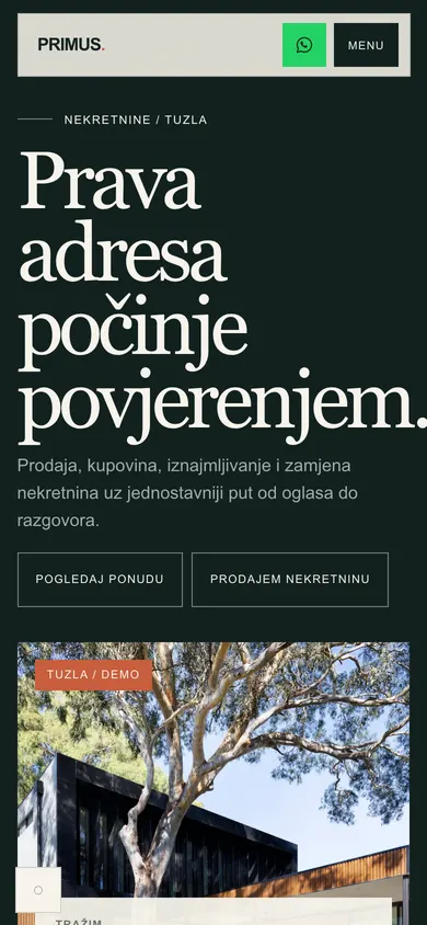 Agencija Premium — mobilni prikaz