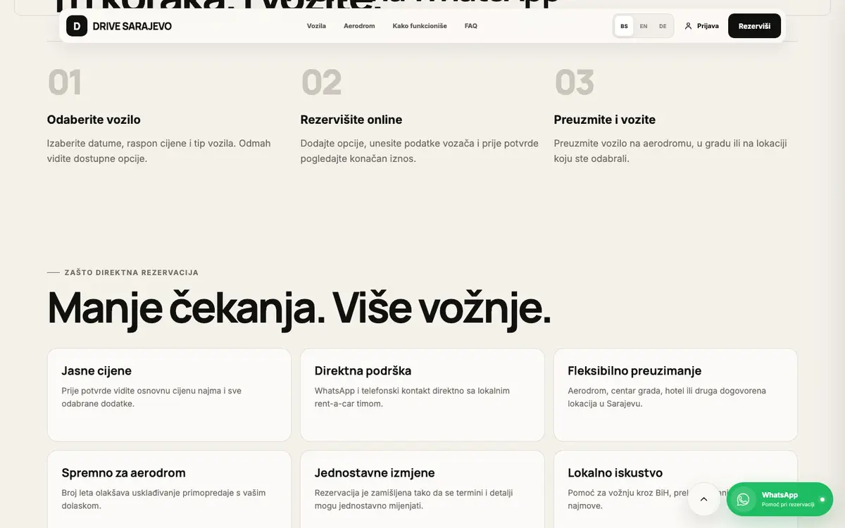 Rent a Car — sekcija 3