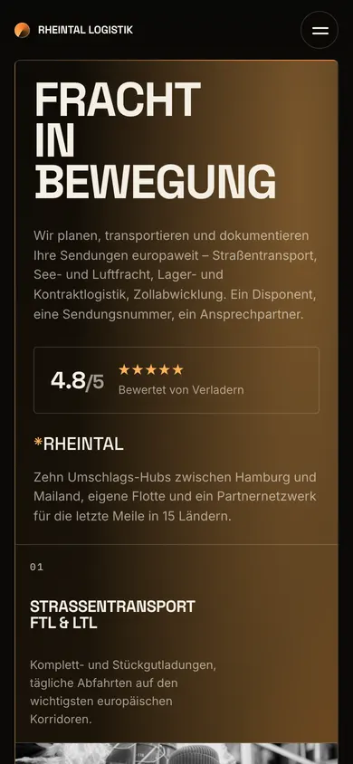 Fracht in Bewegung — mobilni prikaz