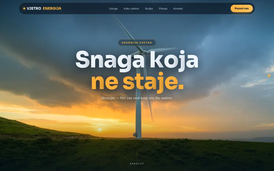 Šablon Vjetro Scroll — Građevina i industrija