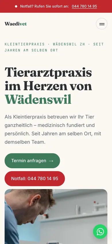 Veterinar — mobilni prikaz