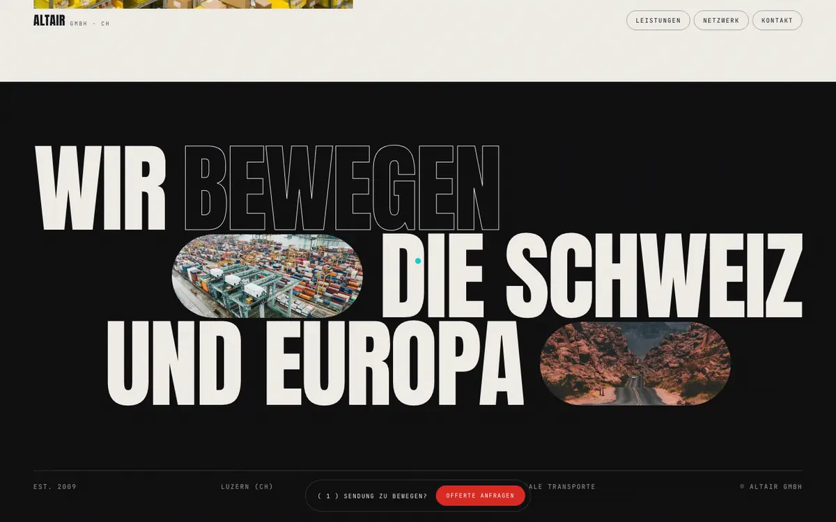 Swiss Logistik — sekcija 1