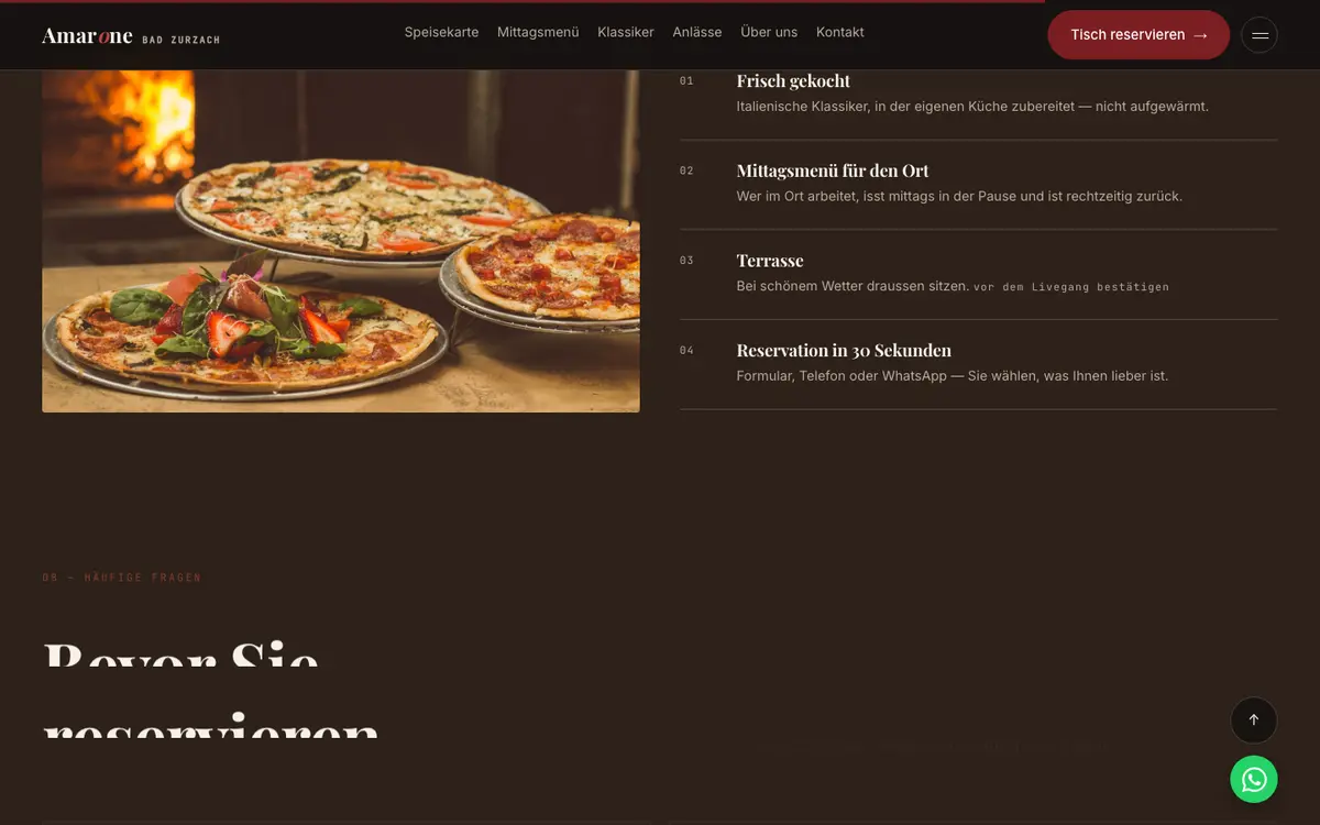 Ristorante — Abschnitt 4