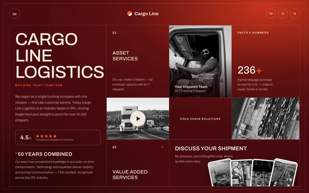 Snimak ekrana: Cargo Line — Desktop