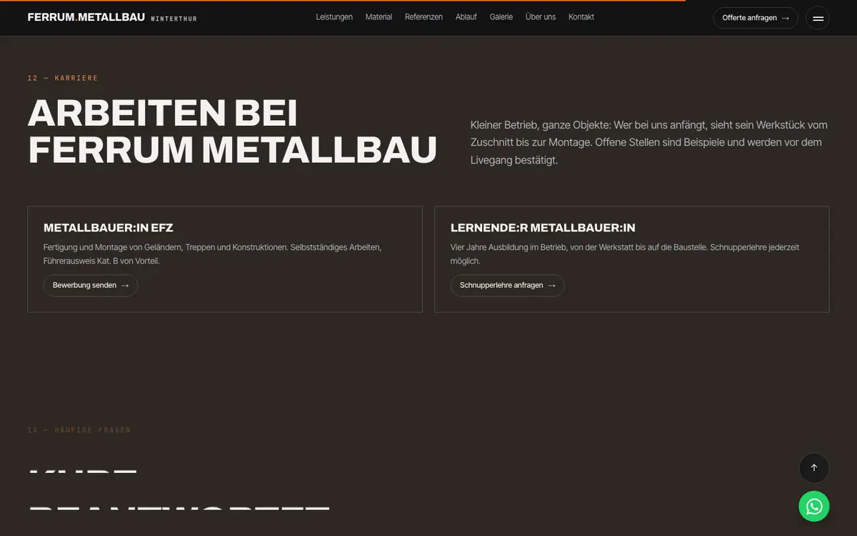 Metallbau — sekcija 4
