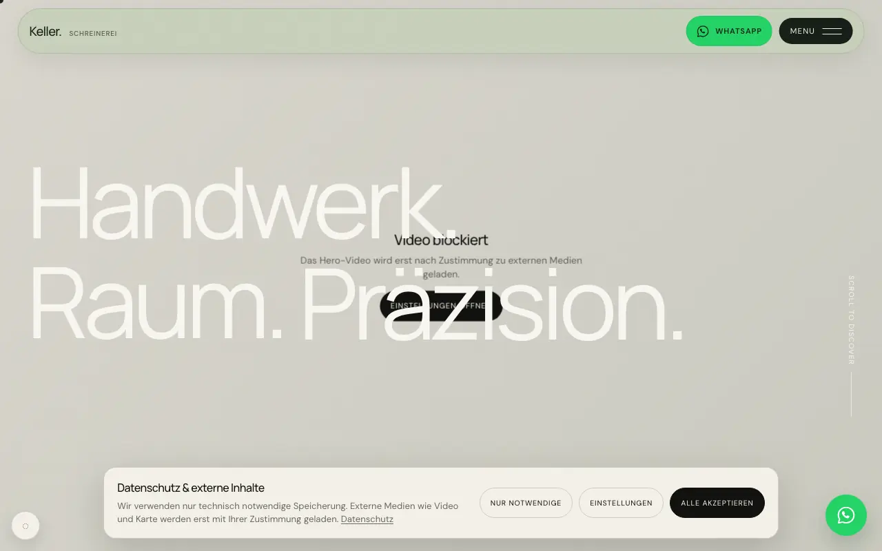 Snimak ekrana: Schreinerei — Desktop