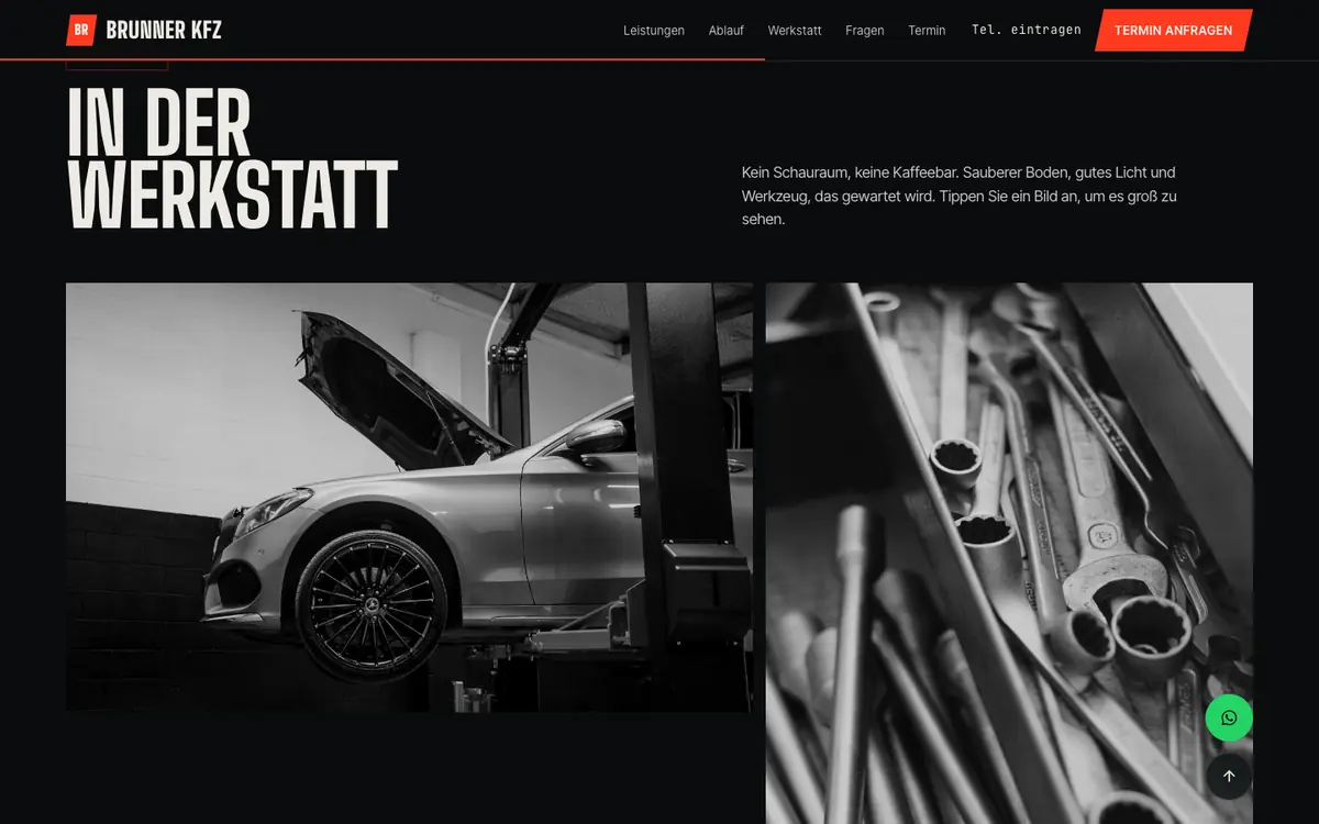 KFZ Werkstatt — sekcija 3