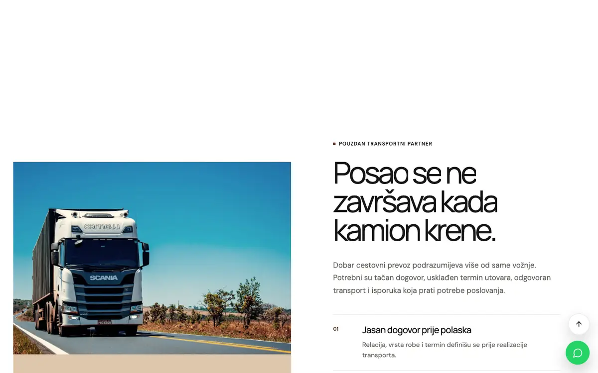 Cestovni prevoz — sekcija 4