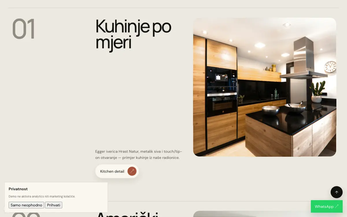 Furniture Export — sekcija 1