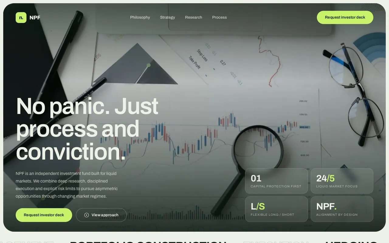 Screenshot: Process Fund — Desktop