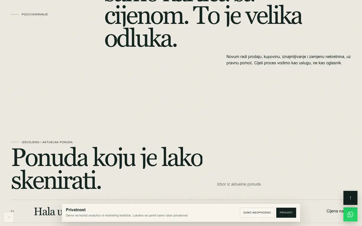 Agencija Premium — sekcija 1