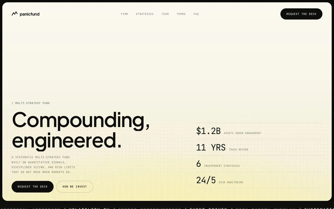 Screenshot: Multi-Strategy Fund — Desktop