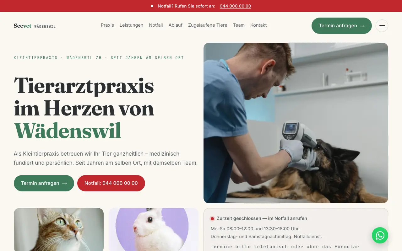 Snimak ekrana: Veterinar — Desktop