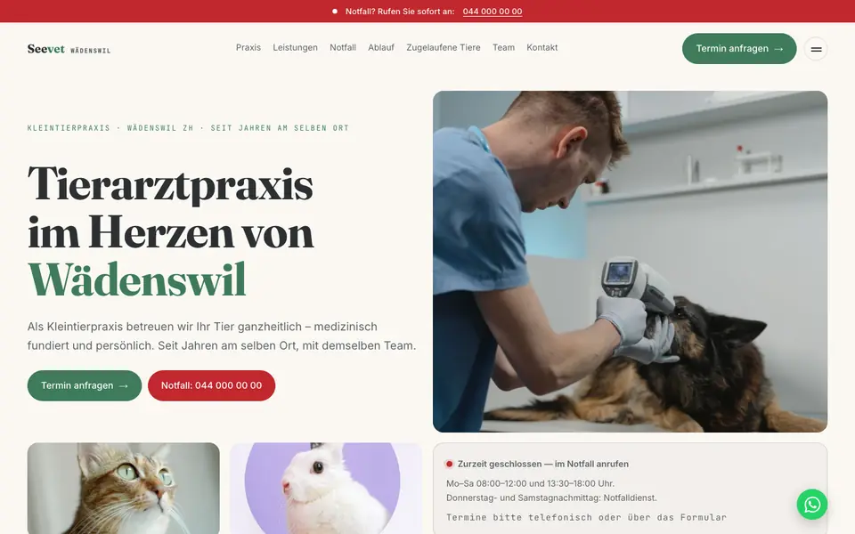 Šablon Veterinar — Zdravlje