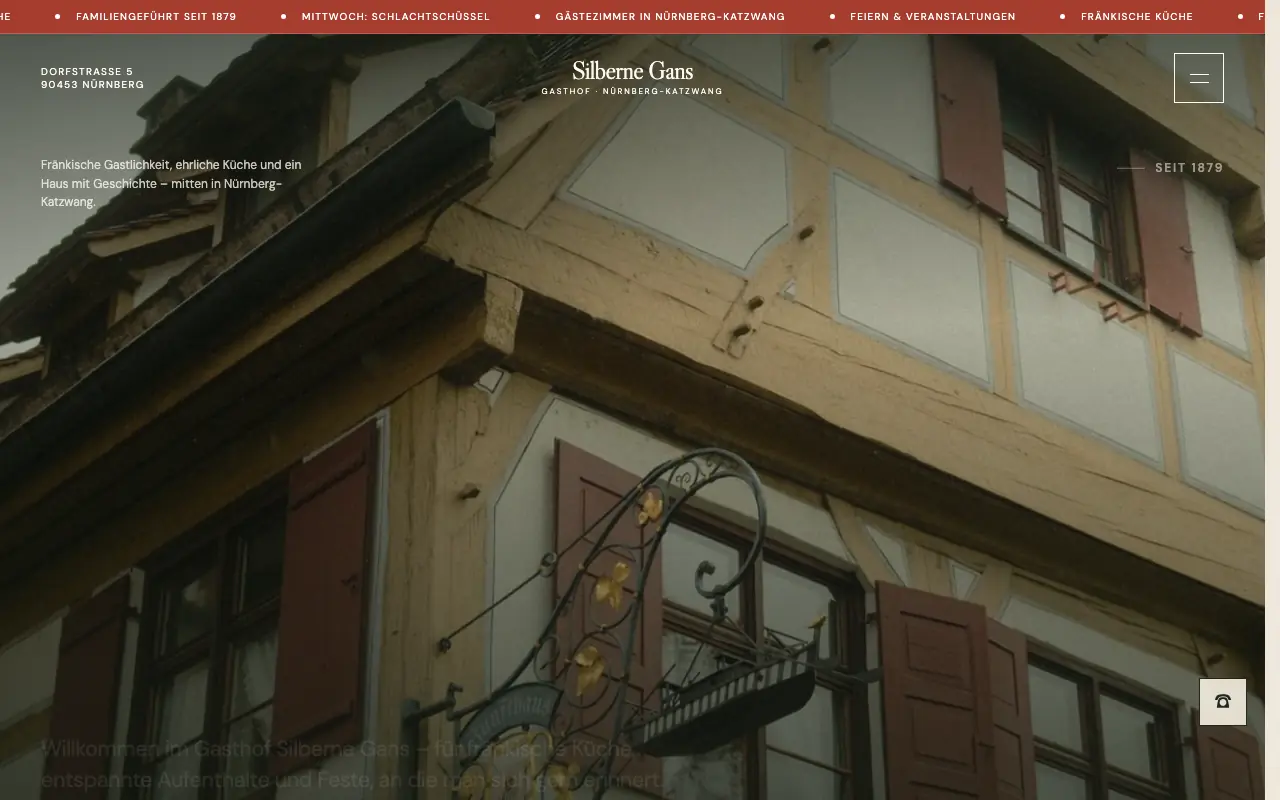 Snimak ekrana: Gasthof — Desktop