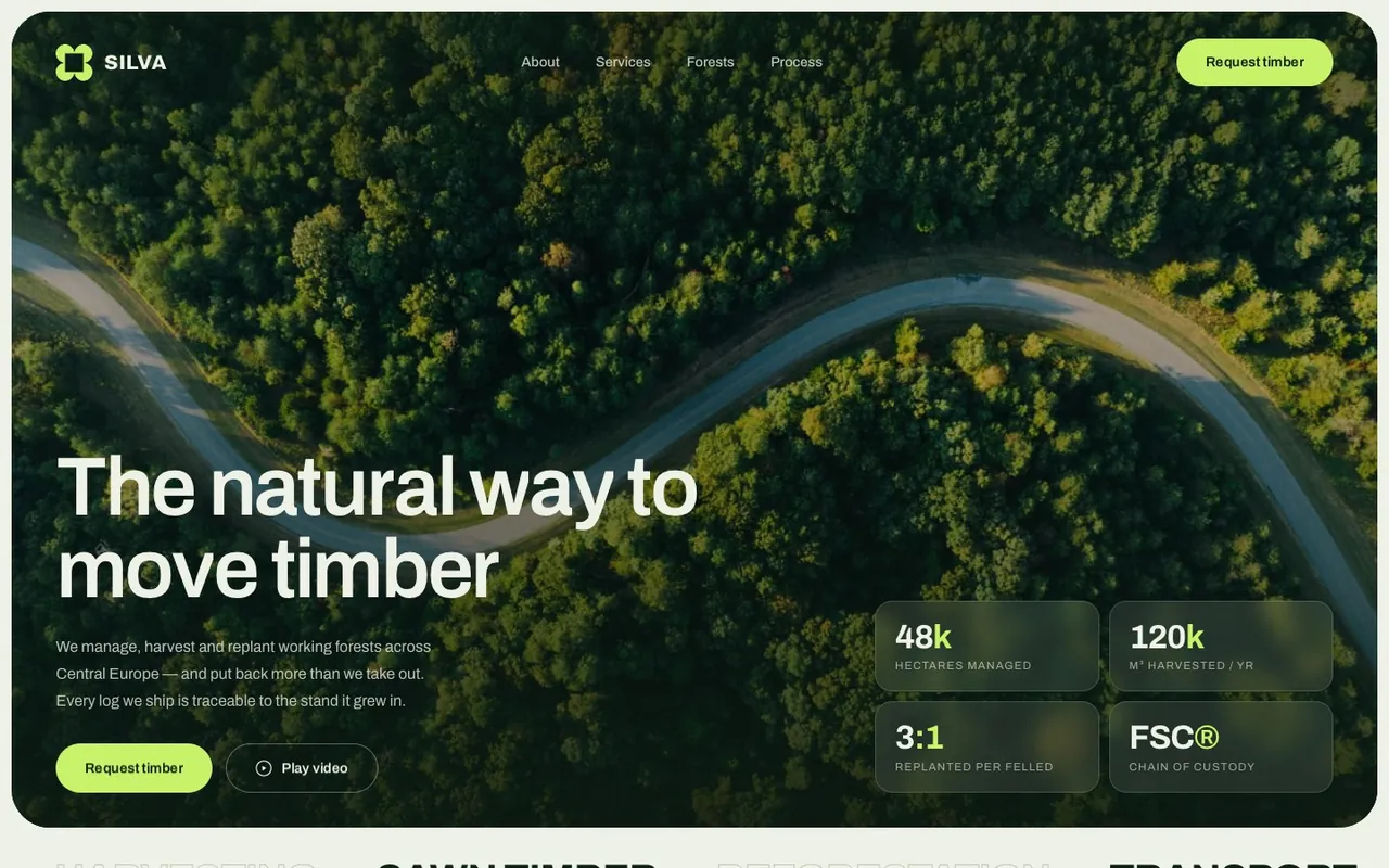 Screenshot: Silva Forestry — Desktop