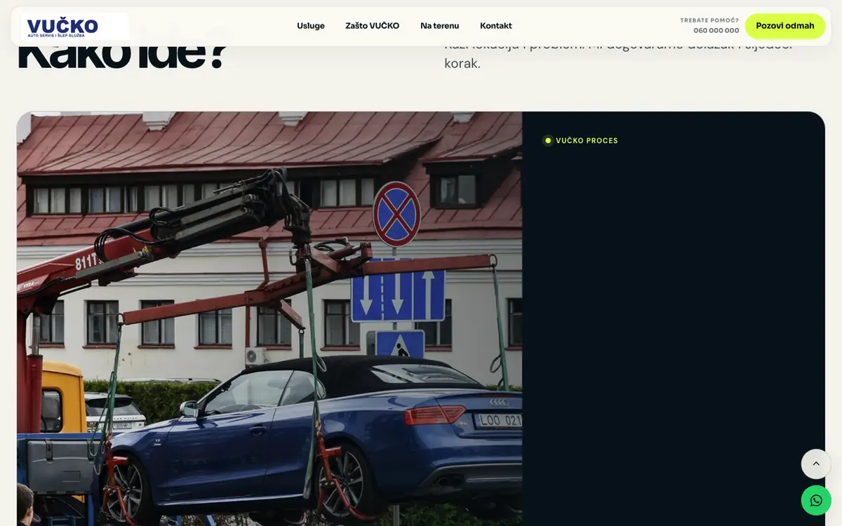 Šlep služba 0–24 — sekcija 1