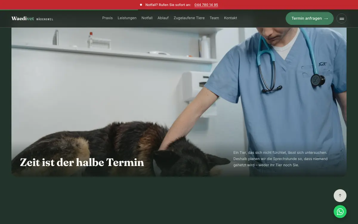 Tierarztpraxis — Abschnitt 2