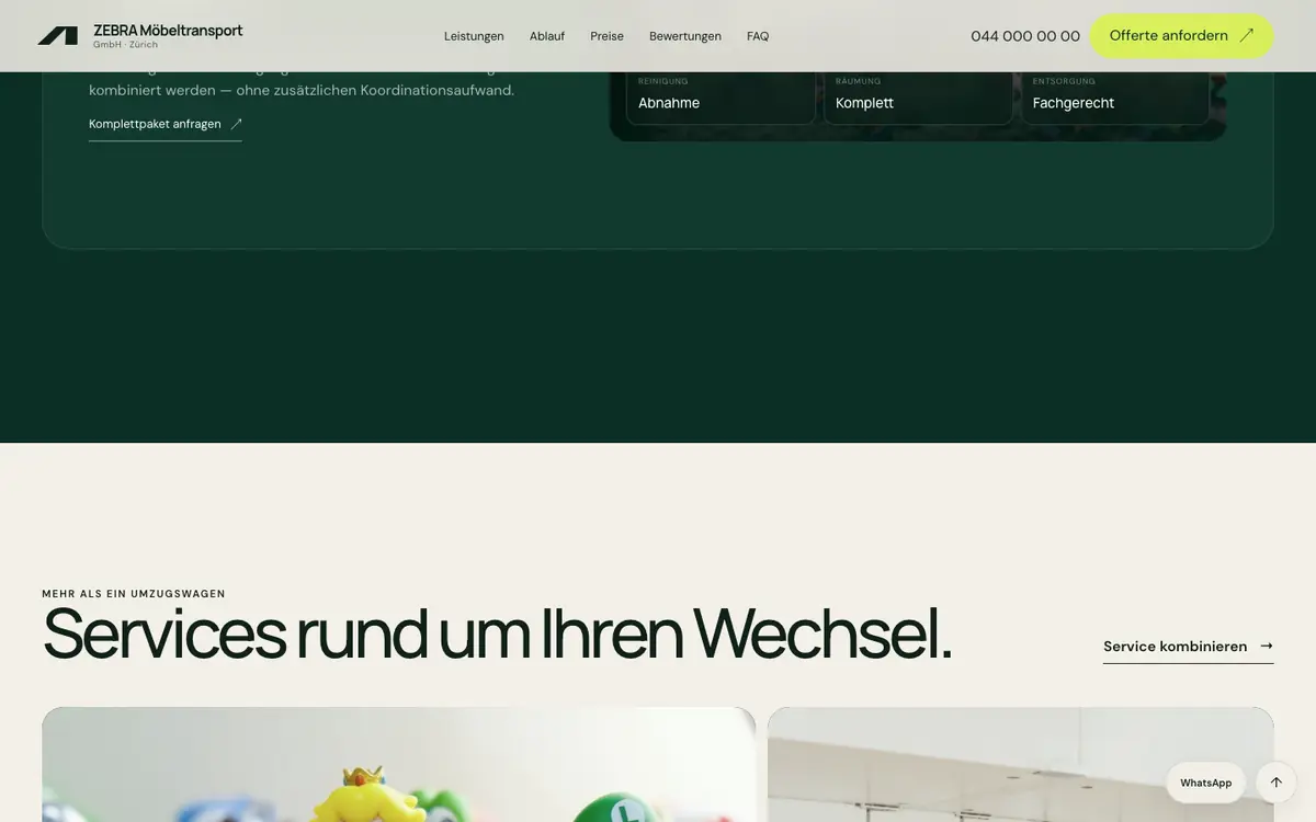 Möbeltransport — sekcija 3